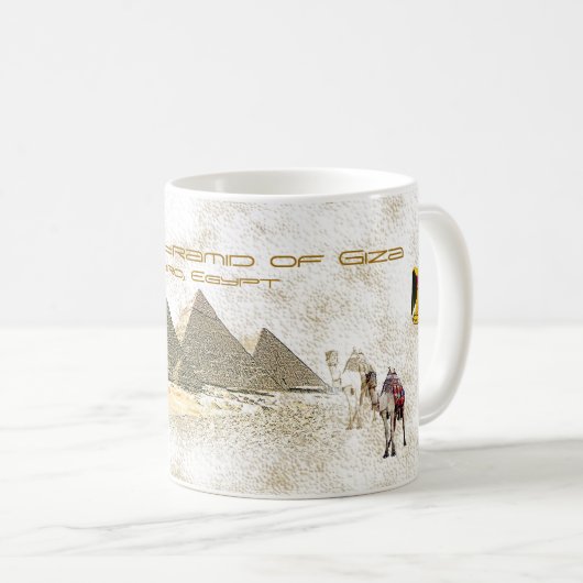 GROSSE PYRAMIDE IN GISEH KAFFEETASSE (VorderseiteRechts)