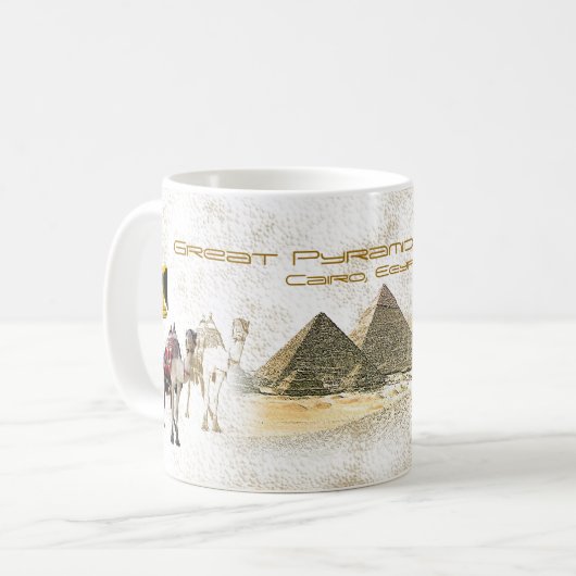 GROSSE PYRAMIDE IN GISEH KAFFEETASSE (Vorderseite Links)