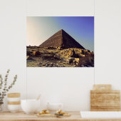 Große Pyramide von Giza Khufu Poster (Küche)