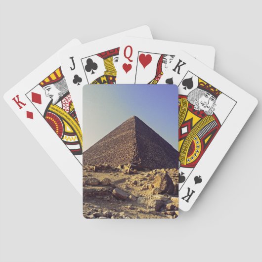 Große Pyramide von Giza Khufu Spielkarten (Rückseite)