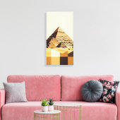 Große Pyramide von Giza Leinwanddruck (Insitu (Wohnzimmer))