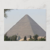 Große Pyramide von GIza Postkarte (Vorderseite)