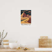 Große Pyramide von Giza Sieben Weltwunder Poster (Küche)