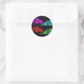 Große Pyramide von Gizeh Collage Runder Aufkleber (Tasche)
