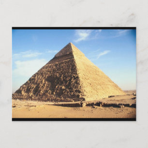 Große Pyramide von Gizeh Postkarte