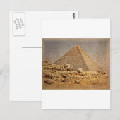 Große Pyramide von Khufu Postkarte (Vorne/Hinten)