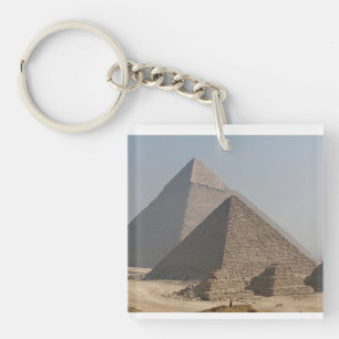 Große Pyramiden von Giza unter klarem Blau, Ägypte Schlüsselanhänger