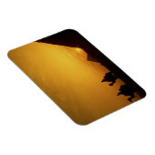 Große Pyramiden von Gizeh, Ägypten bei Sonnenunter Magnet (Rechte Seite)