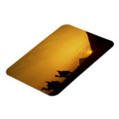 Große Pyramiden von Gizeh, Ägypten bei Sonnenunter Magnet (Linke Seite)