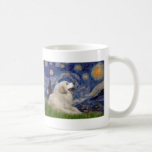 Große Pyrenäen 2 - Starry Night Kaffeetasse (Rechts)