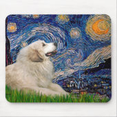 Große Pyrenäen 2 - Starry Night Mousepad (Vorne)