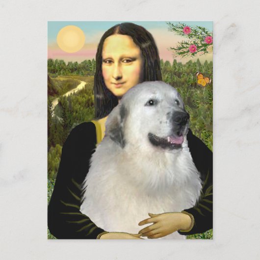 Große Pyrenäen 9 - Mona Lisa Postkarte (Vorderseite)
