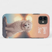 Große Pyrenäen am See Case-Mate iPhone Hülle (Rückseite (Horizontal))