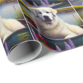 Große Pyrenäen auf dem Paddle: Ein Landschaftliche Geschenkpapier (Rolleneckpunkt)