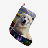 Große Pyrenäen auf dem Paddle: Ein Landschaftliche Kleiner Weihnachtsstrumpf (Vorderansicht (hängend))