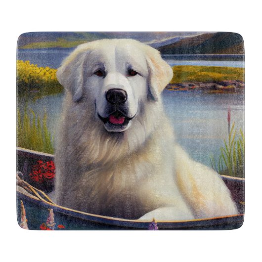 Große Pyrenäen auf dem Paddle: Ein Landschaftliche Schneidebrett (Vorderseite)