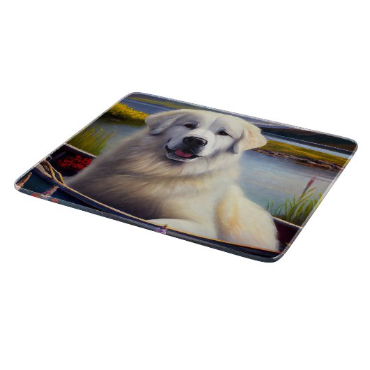 Große Pyrenäen auf dem Paddle: Ein Landschaftliche Schneidebrett (Ecke)