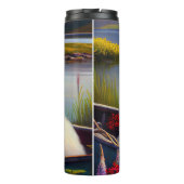 Große Pyrenäen auf dem Paddle: Ein Landschaftliche Thermosbecher (Rückseite)