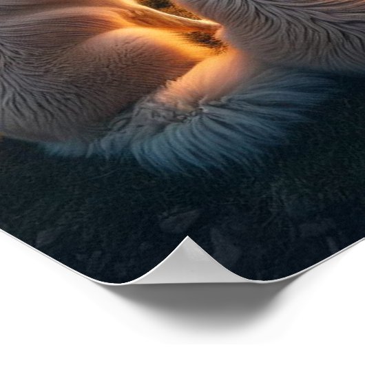 Große Pyrenäen Beginn des Tages Poster (Ecke)