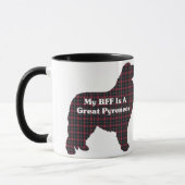 Große Pyrenäen BESTE FREUNDIN Tasse (Links)