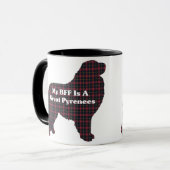 Große Pyrenäen BESTE FREUNDIN Tasse (Vorderseite Links)