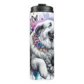 Große Pyrenäen Blumenbeete Thermosbecher (Vorderseite)