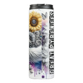 Große Pyrenäen Blumenbeete Thermosbecher (Rückseite)