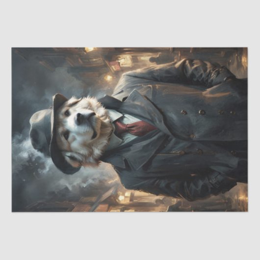 Große Pyrenäen - Decoupage - Seidenpapier (Vorderseite)