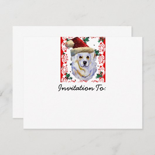 Große Pyrenäen Einladung (Vorne/Hinten)