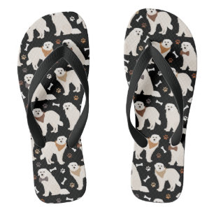Große Pyrenäen Falten und Knochen Flip Flops Badesandalen