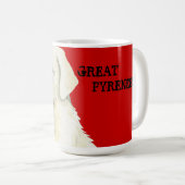 Große Pyrenäen-Farbblock Kaffeetasse (VorderseiteRechts)