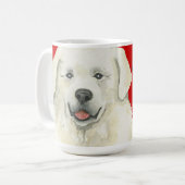 Große Pyrenäen-Farbblock Kaffeetasse (Vorderseite Links)