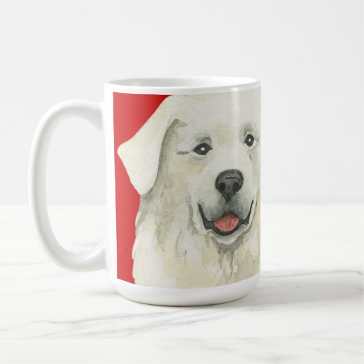 Große Pyrenäen-Farbblock Kaffeetasse (Links)