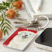 Große Pyrenäen-Farbblock Schlüsselanhänger (Vorderseite rechts)