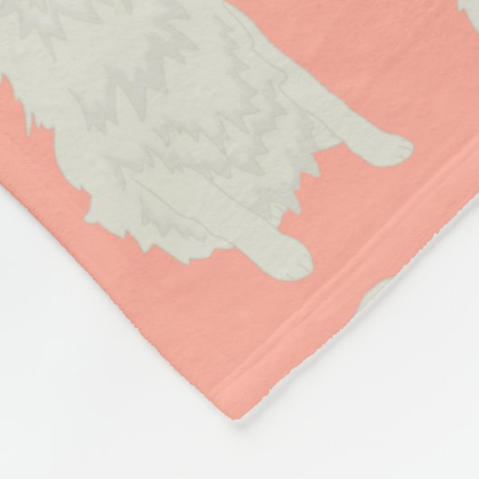 Große Pyrenäen-Fleece Fleecedecke (Ecke)