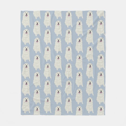 Große Pyrenäen Fleecedecke (Vorderseite)