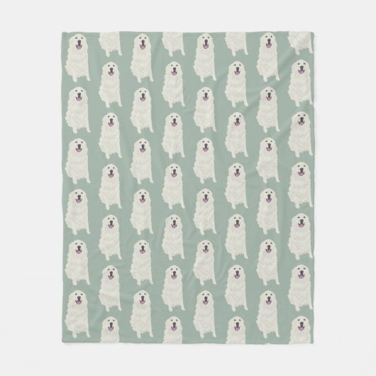 Große Pyrenäen Fleecedecke (Vorderseite)