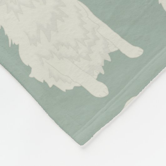 Große Pyrenäen Fleecedecke (Ecke)