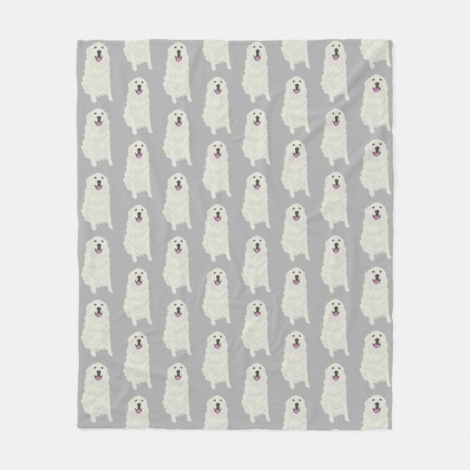 Große Pyrenäen Fleecedecke (Vorderseite)