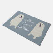 Große Pyrenäen Fußmatte (Schrägansicht)