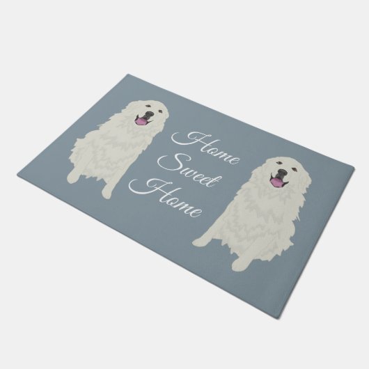 Große Pyrenäen Fußmatte (Schrägansicht)