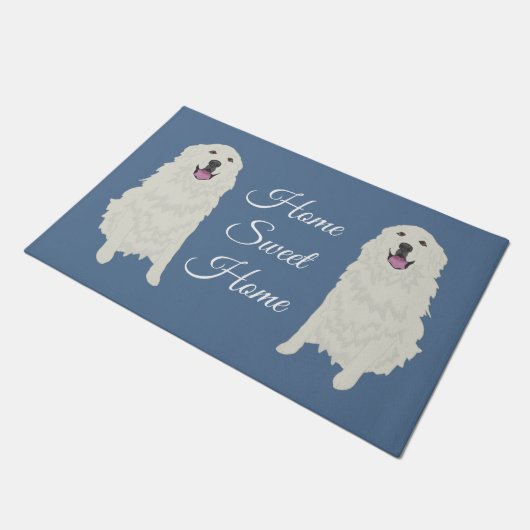 Große Pyrenäen Fußmatte (Schrägansicht)