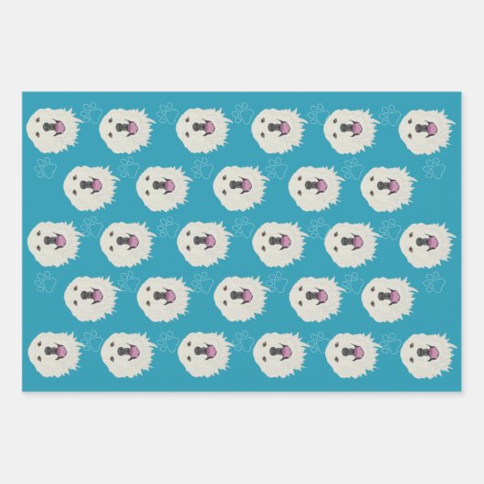 Große Pyrenäen Geschenkpapier Set (Vorderseite)