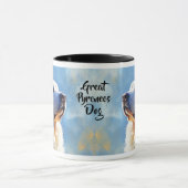 Große Pyrenäen Hund beeindruckend malerisch Tasse (Zentrum)