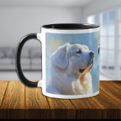 Große Pyrenäen Hund beeindruckend malerisch Tasse