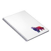 Große Pyrenäen Hund Rasse Geo Silhouette Lila Notizblock (Rechte Seite)