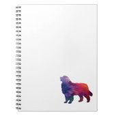 Große Pyrenäen Hund Rasse Geo Silhouette Lila Notizblock (Vorderseite)