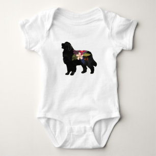 Große Pyrenäen Hund züchten Boho Silhouette Baby Strampler