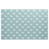 Große Pyrenäen Hunde Silhouetten Gemustert Stoff (Fat Quarter (45,7 x 55,9 cm))