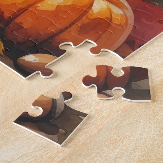 Große Pyrenäen im Herbst belebt Erntedank Kunst Puzzle (Seite)